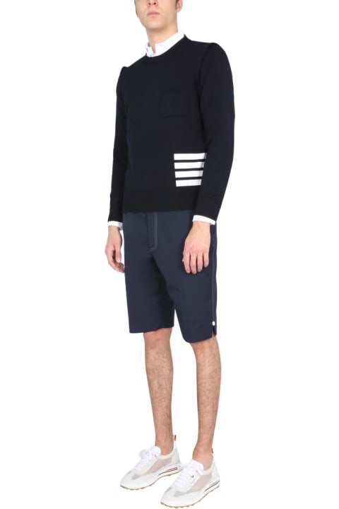 Thom Browne for Men Thom Browne Bermuda With Contrast Stitching
