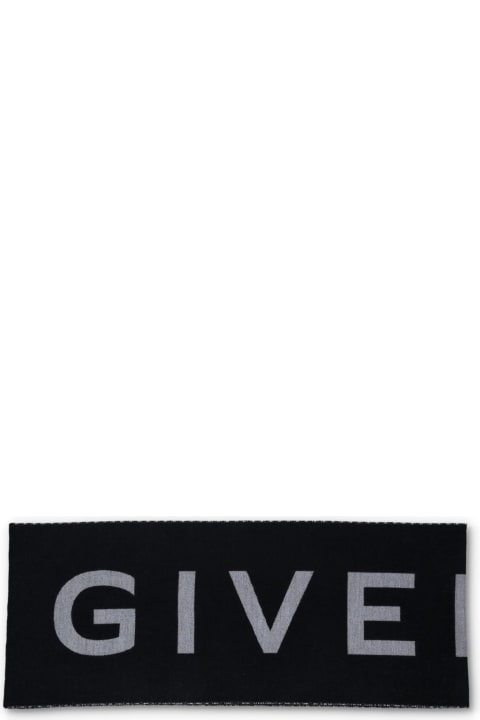 Givenchy Scarves for Men Givenchy Wool Logo Scarf