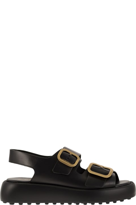 Tod's Shoes for Women Tod's Leather Sandal With Buckles
