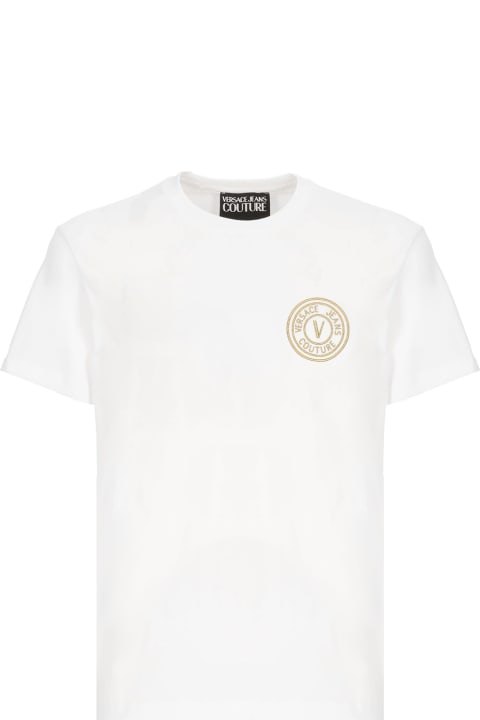 インテリア Versace Jeans Couture T-shirt With Vemblem Logo