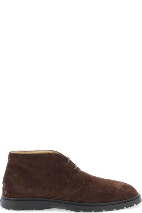Tod's for Men Tod's Suede Leather Ankle Boots