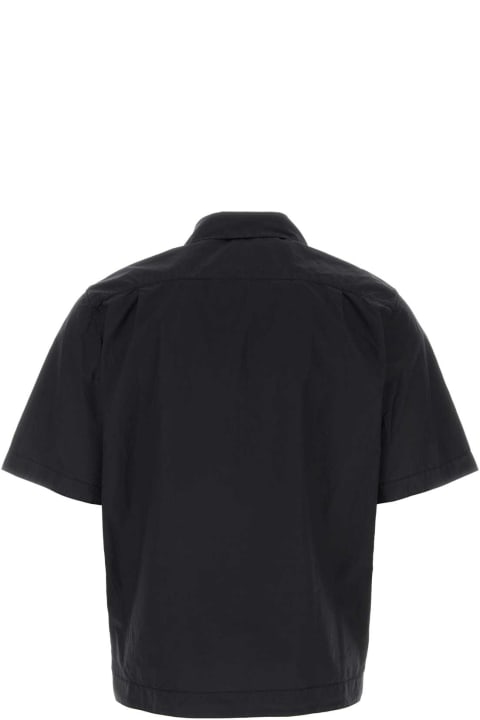 Stone Island Clothing for Men Stone Island Black Poplin Shirt