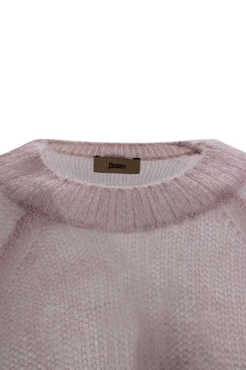Homeware Herno Logo-appliqué Knit Sweater Herno