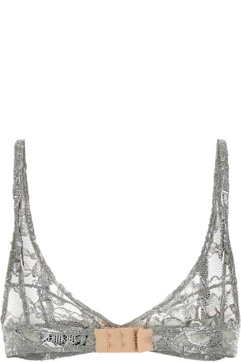 Underwear & Nightwear for Women The Attico Grey Lace Bra