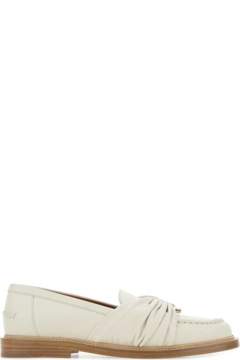 Flat Shoes for Women Chloé Ivory Leather Loafers