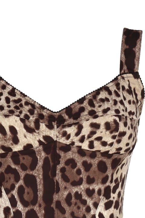 Fashion for Women Dolce & Gabbana Leopard Print Bustier Top