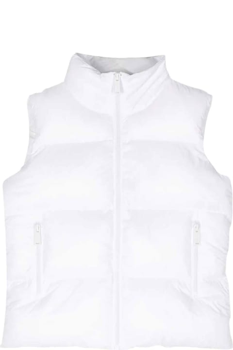 Coats & Jackets for Boys Dsquared2 White Vest Unisex