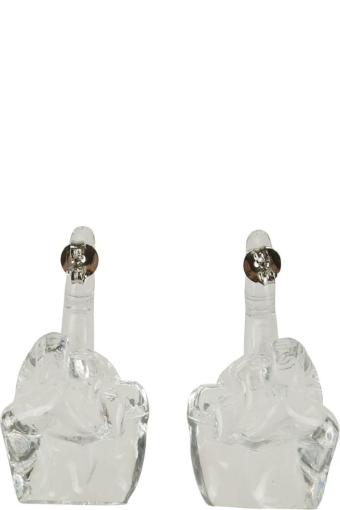 ウィメンズ Y/Projectのイヤリング Y/Project Y/project Hand-shaped Drop Designed Earrings