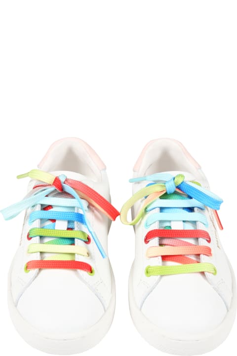 Palm Angels for Kids Palm Angels White Sneakers For Girl With Logo