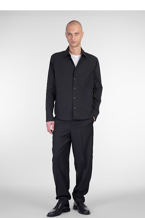 Aspesi for Men Aspesi Arch Shirt In Black Cotton