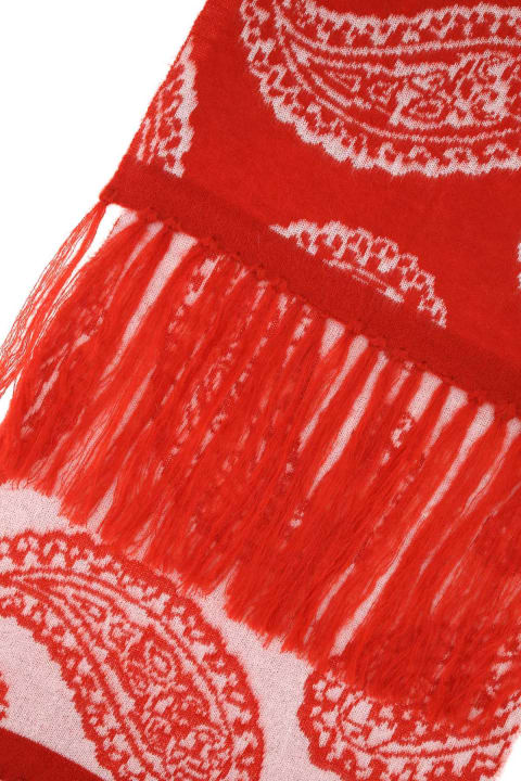 FourTwoFour on Fairfax Scarves for Men FourTwoFour on Fairfax Embroidered Acrylic Blend Scarf