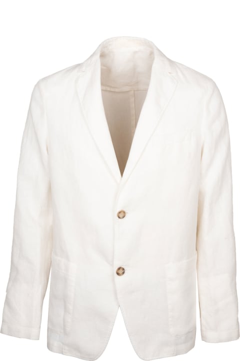 Single-breasted Jacket In Linen