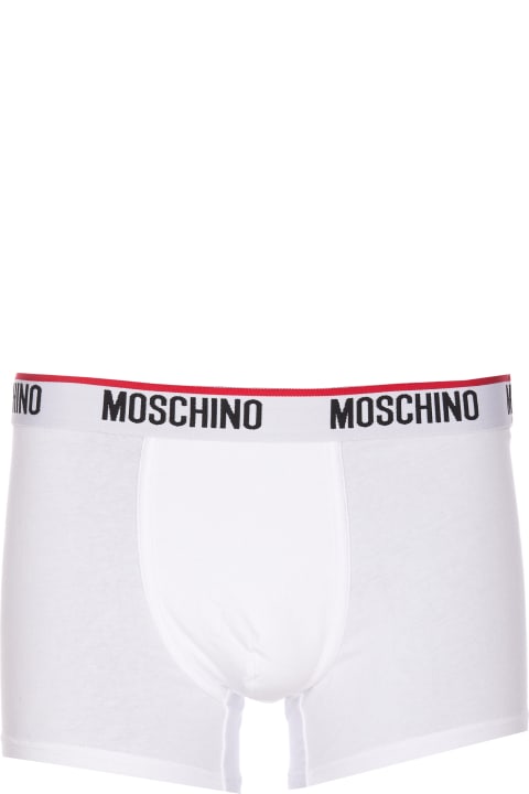 メンズ アンダーウェア Moschino Logo Band Bipack Boxer