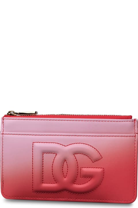 Pink Leather Cardholder