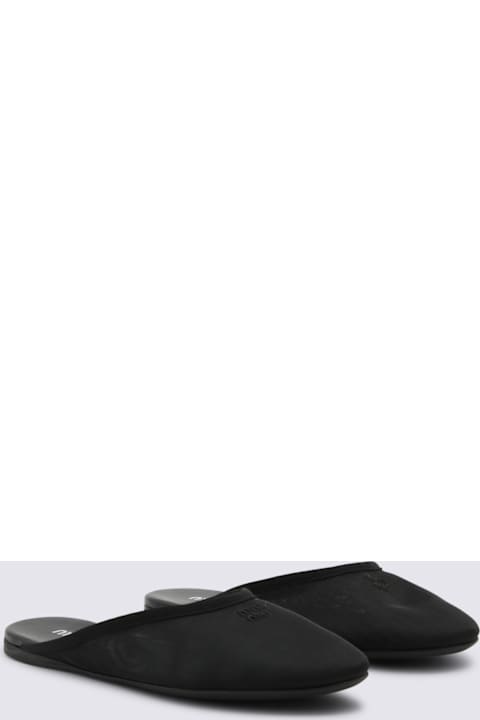 Miu Miu Black Leather Flats