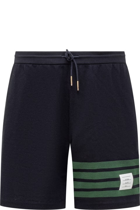 Thom Browne Pants for Men Thom Browne Shorts With 4-bar Logo