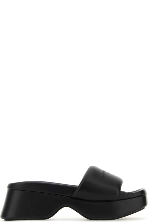Alexander Wang Sandals for Women Alexander Wang Black Leather Float Mules