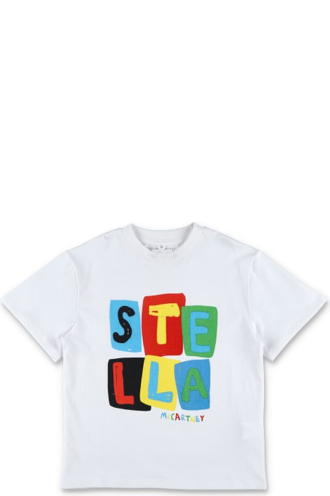 Stella McCartney Kids Stella McCartney Kids Letter Blocks Print T-shirt