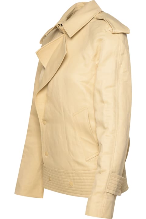 Clothing for Women Burberry Beige Paper-fibre Blend Jacket