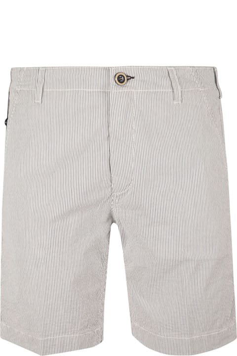 Vilebrequin Pants for Men Vilebrequin Logo Patch Striped Shorts
