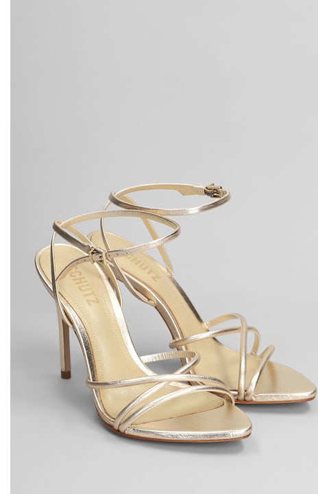 Sandals for Women Schutz Sandals In Platinum Leather