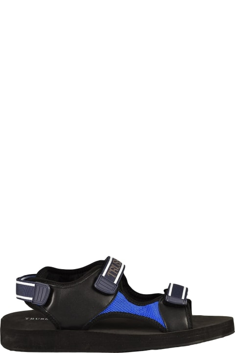 Men's Black / Blue Slide Sandals