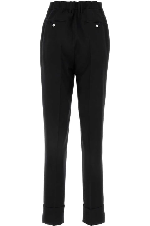 Pants & Shorts for Women Prada Black Wool Blend Pant
