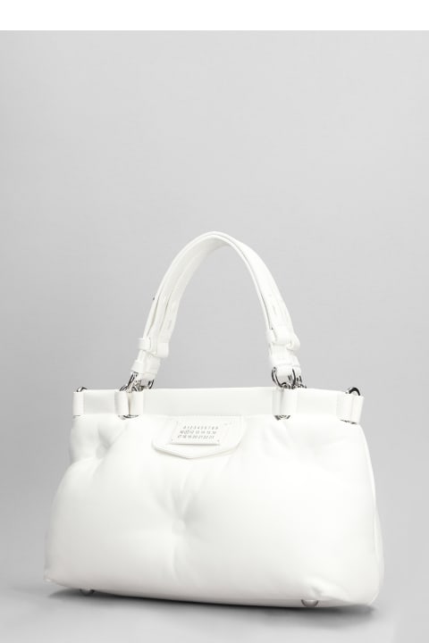 ウィメンズ Maison Margielaのバッグ Maison Margiela Glam Slam Hand Bag In White Leather