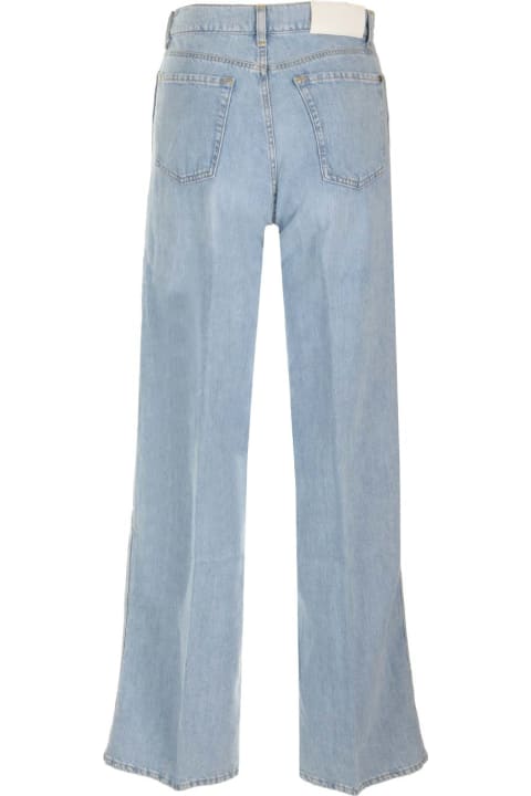 7 For All Mankind Clothing for Women 7 For All Mankind Light Blue 'lotta' Jeans