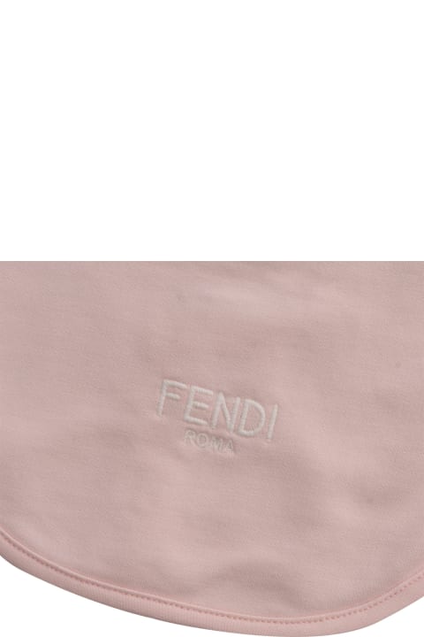 Fendi for Baby Girls Fendi Ff Pink Onesie Kit