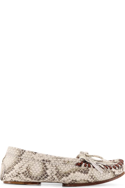 Paris Texas Indiana Leather Loafers With Croco Print