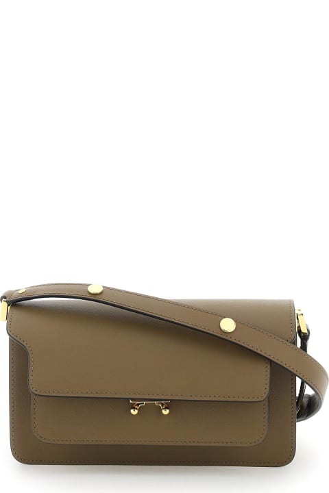 Marni Shoulder Bags for Women Marni Trunk East/west Bag In Leather