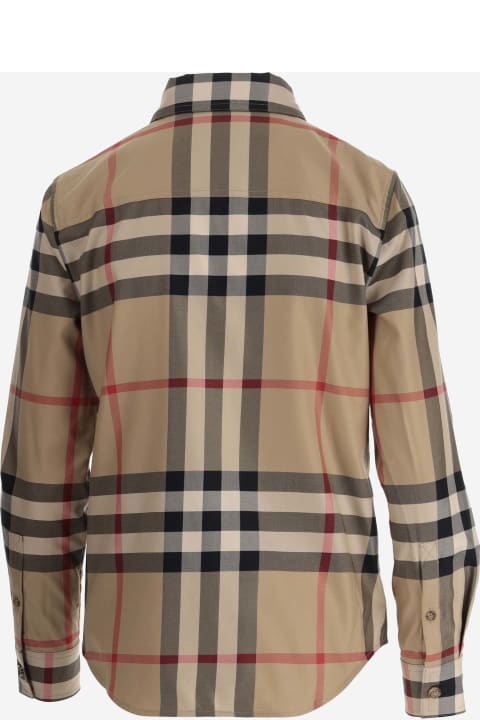 Burberry Sale for Women Burberry Cotton Shirt With Check Pattern