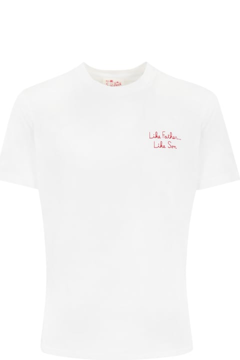 メンズ MC2 Saint Barthのウェア MC2 Saint Barth Simpson T-shirt With "like Father, Like Son" Embroidery