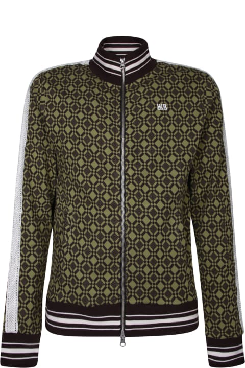 Wales Bonner معاطف وجواكت لـ القسم الرجالي Wales Bonner Olive Green Power Vmil Track Jacket