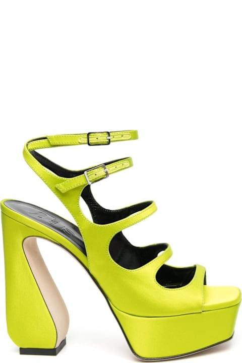 Homeware SI Rossi Crepe Satin Heel Sandals