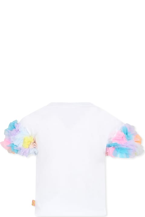 أدوات منزلية Billieblush White T-shirt For Girl With Writing