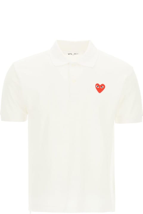 メンズ Comme des Garçons Playのシャツ Comme des Garçons Play Heart Logo Polo Shirt
