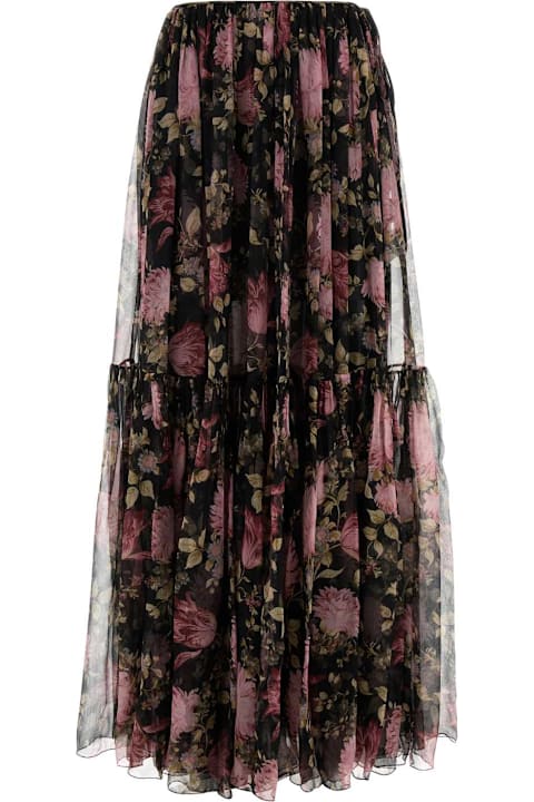 Chloé Clothing for Women Chloé Printed Silk Skirt