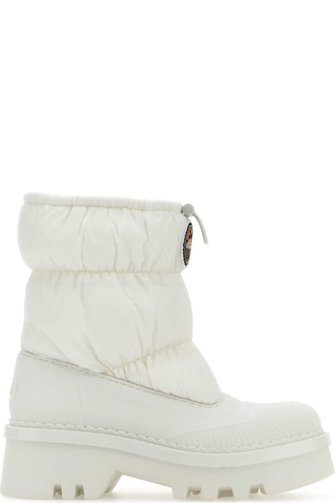 Chloé Boots for Women Chloé White Nylon And Rubber Raina Boots