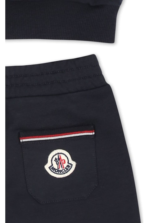 Moncler for Baby Boys Moncler Blue Tracksuit Bbay Unisex