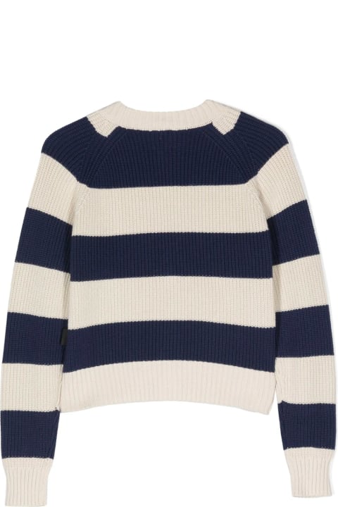 Aspesi Sweaters & Sweatshirts for Girls Aspesi Tricot Striped Cardigan