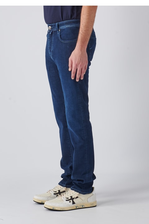 Jacob Cohen Clothing for Men Jacob Cohen Pantalone Slim Fit With Zip Bard Trousers