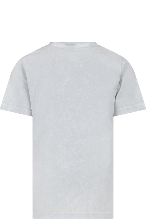 Zadig & Voltaire T-Shirts & Polo Shirts for Boys Zadig & Voltaire Gray T-shirt For Boy With Logo