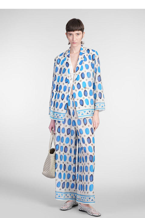 Homeware Holy Caftan Jam Shirt In Grey Cotton