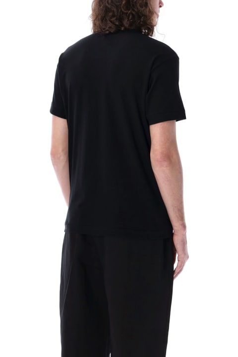 Clothing Sale for Men Comme des Garçons Play Double Patch T-shirt