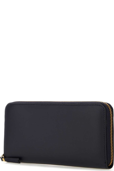 Fashion for Women Comme des Garçons Blue Leather Wallet