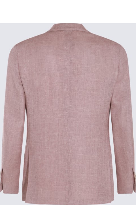 Lardini for Men Lardini Light Pink Linen Blazer