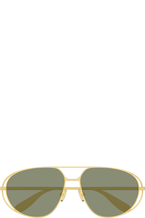Bottega Veneta Eyewear for Kids Bottega Veneta Eyewear Bv1344s-001 - Gold Sunglasses