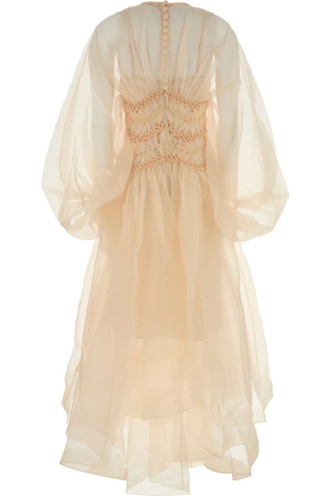 Zimmermann for Women Zimmermann Skin Pink Organza Illuminate Dress